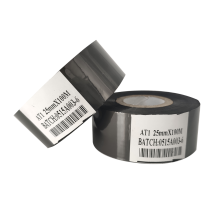 Hot coding foil  AT1black 30mm width 100M Length expiry lot number stamping ribbon for date batch machine